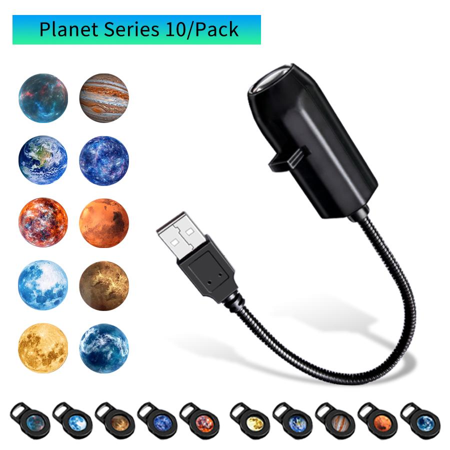 5V USB Plug in Projection Lamp Planet/Halloween/Christmas Theme Lamp Indoor Ceiling Projection Lamp Festival Decoration Gift