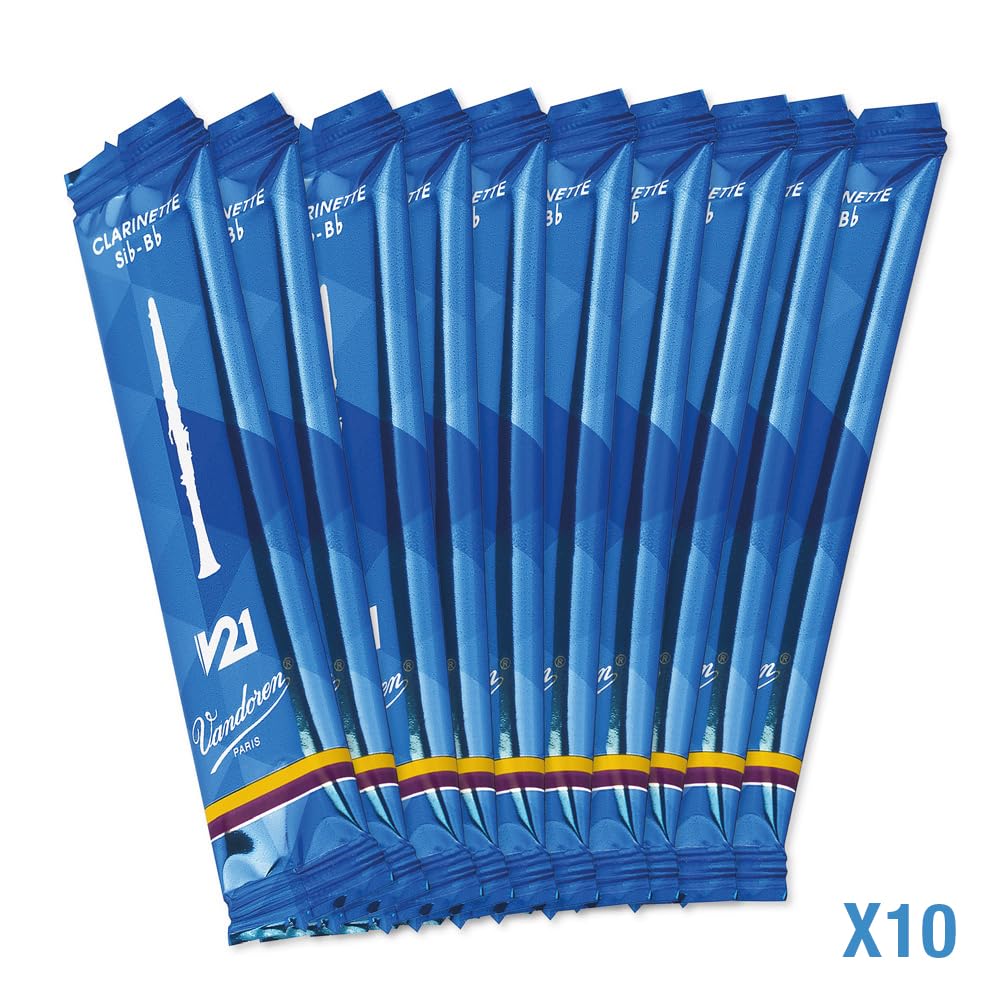Vandoren Bb Clarinet Reed V21 3-12 Strength 10pcs
