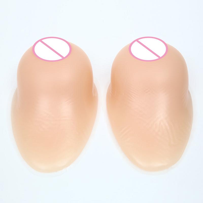 Non-adhesive Silicone Breast Forms Waterdrop Shape Bra Inserts Crossdresser & Mastectomy Use Comfortable Chest Pad