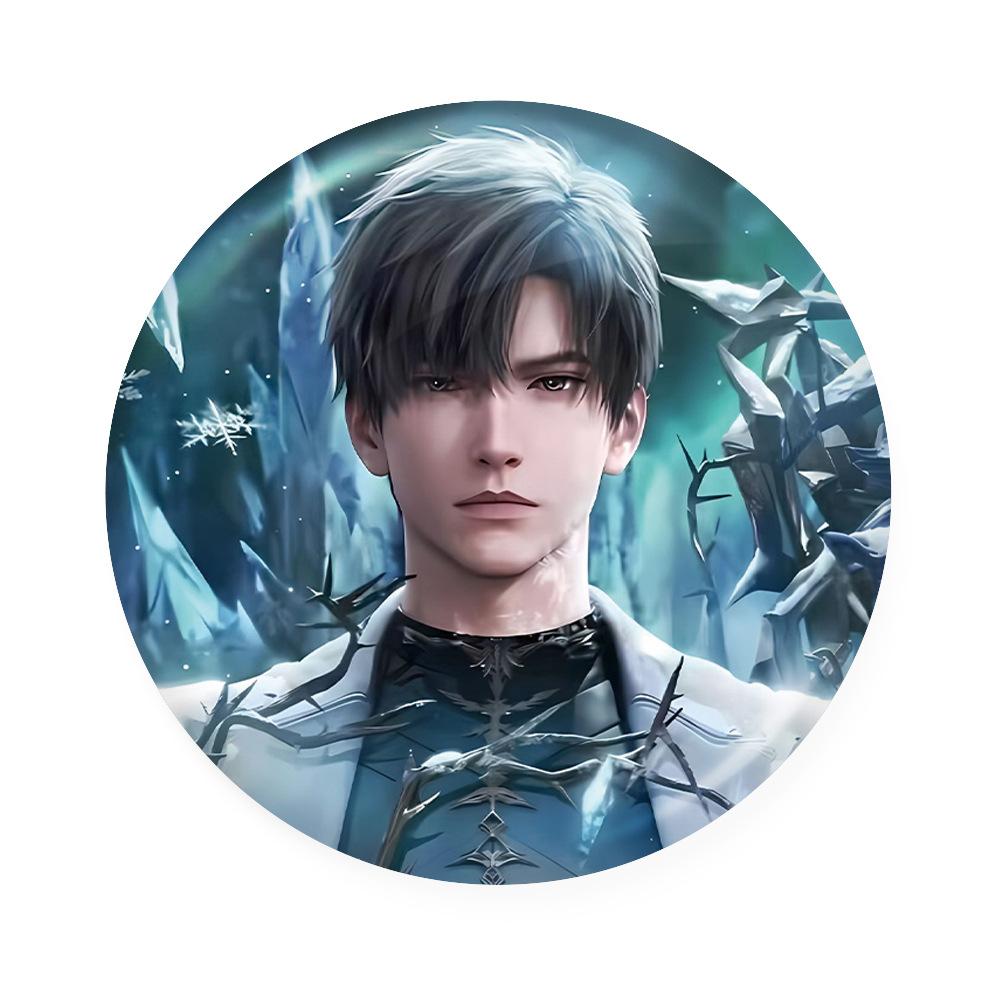 58Mm Lovers Deeps Space Laser Badge Li Shen Qi Yu Qin Che Shen Xing Hui Game Merchandise Anime Collectible Fans Gift Character