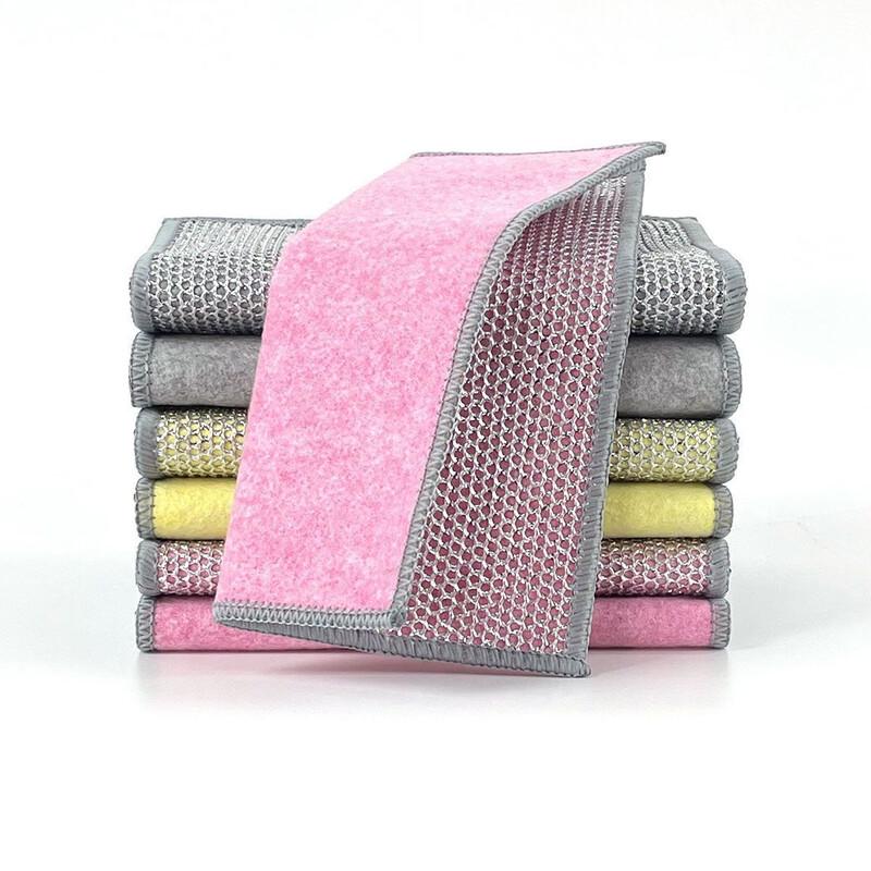 Changshen Silver & Steel Wire Double-Sided Dishcloths - 5 Pack