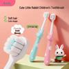 Spazzolino da Denti Morbido Xiujie per Bambini con Design di Coniglietto Cartone Animato per la Dentizione e i Denti da Latte, 1 Confezione