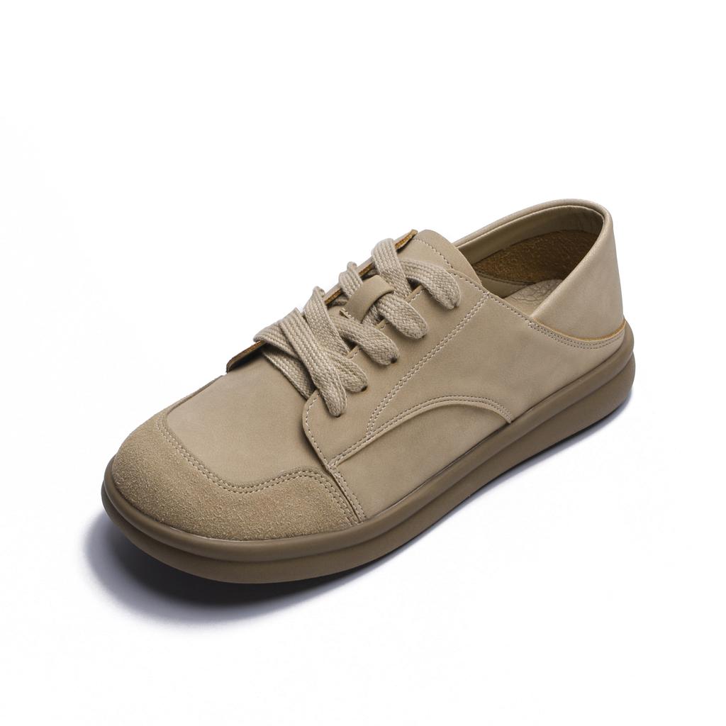 Grape mother platform casual shoes women comfortable wear big head shoes Korean version fashion small leather shoes campus retro board shoes women