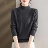 Elegant High Neck Sweater: Cozy & Chic, Perfect Warm Knit Top for Women - Versatile Solid Color, Ideal for Fall/Winter