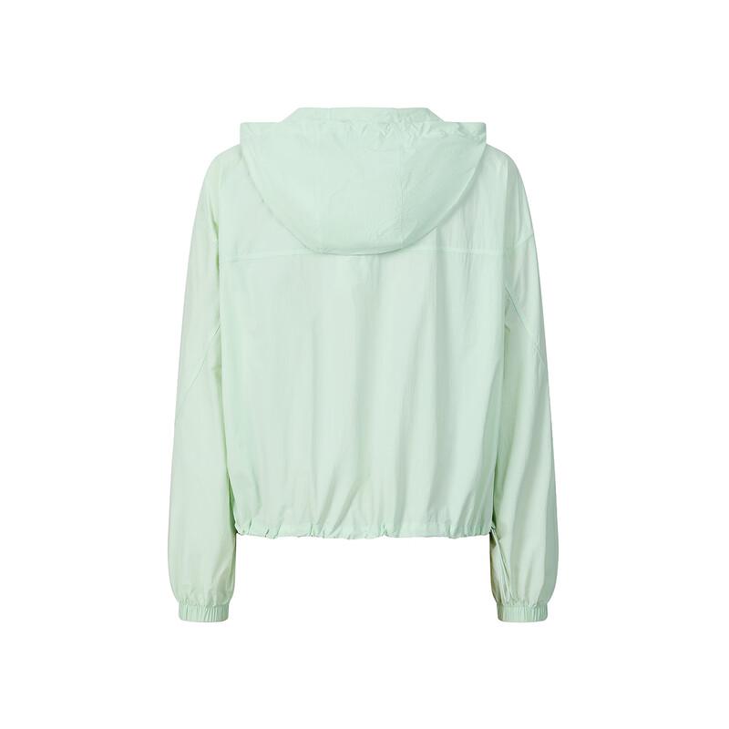 JUZUI Women's Mint Green Lightweight Hooded Jacket