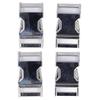4Pcs Side Release Buckle 25x47mm Zinc Alloy Glossy Durable Wide Application Metal Buckle for Backpack Dog Collar DIY
