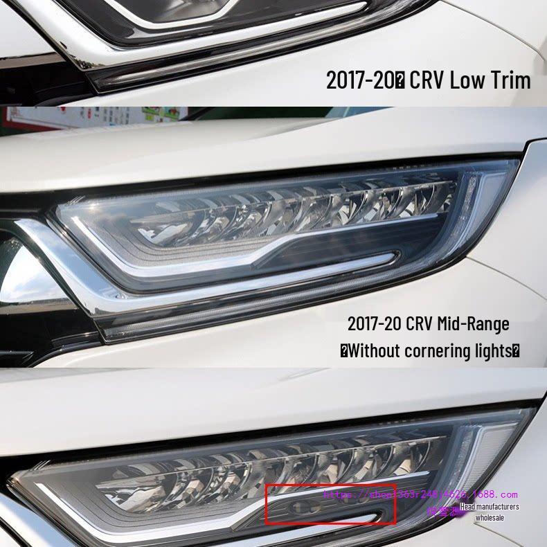 Front Headlight Cover for CRV Models 02, 05, 07, 12, 15, 17, 21, 22