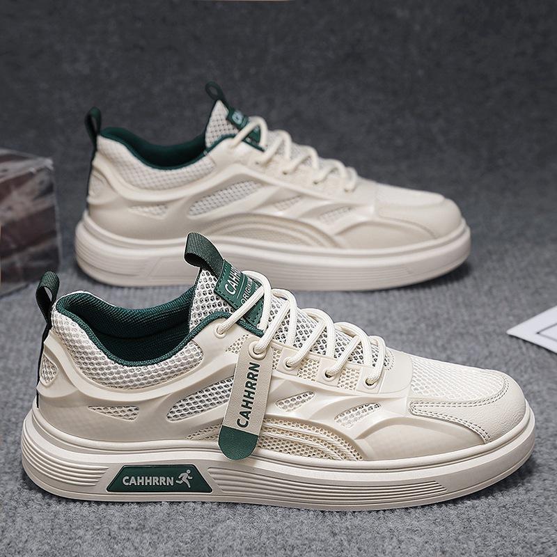 

Кеды мужские летние сетчатые мужские туфли 2024 новые на плоской подошве трендовые туфли для подростков и студентов повседневные маленькие белые туфли дышащие 39