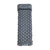 Ultralight Single Sleeping Pad with Pillow, Foot-Pump Inflatable Camping Mat, Moisture-Proof for Outdoor, Tent, or Car Use.