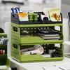 Perforated Board Foldable Storage Baskets Dopamine Folding Storage Crate Desktop Bookshelf  Home