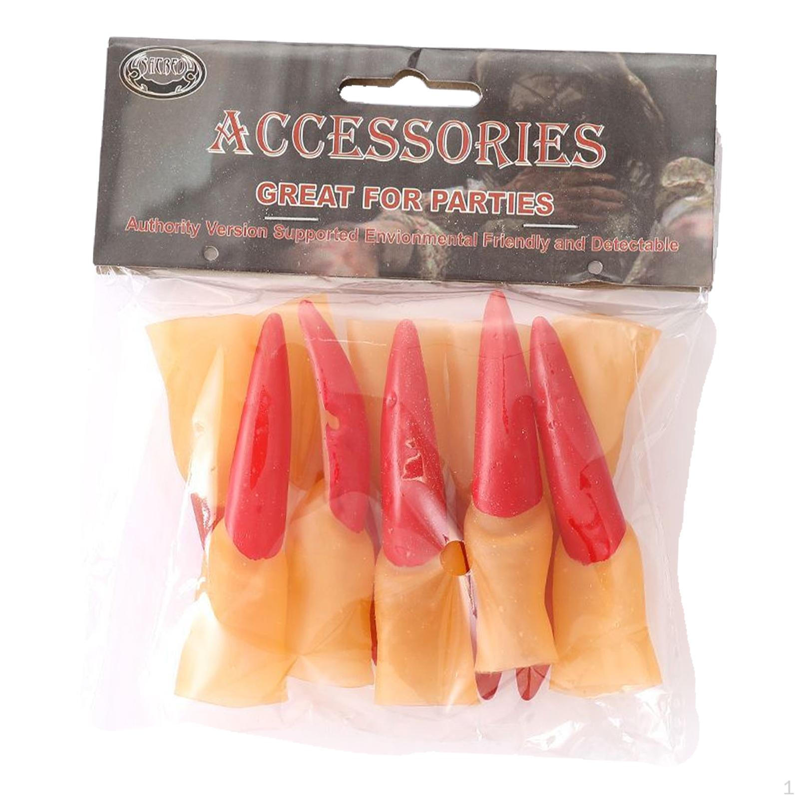 

10 штук Накладные ногти «Пальцы ведьмы», Длинные страшные когти, Накладки для ногтей для макияжа, нарядного костюма, бара 2cmx9cm