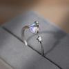 New Round Woman Rings Planet Girl Cat Eye Personality Hundred Match Opening Ring Engagement Exquisite Jewellery Gifts