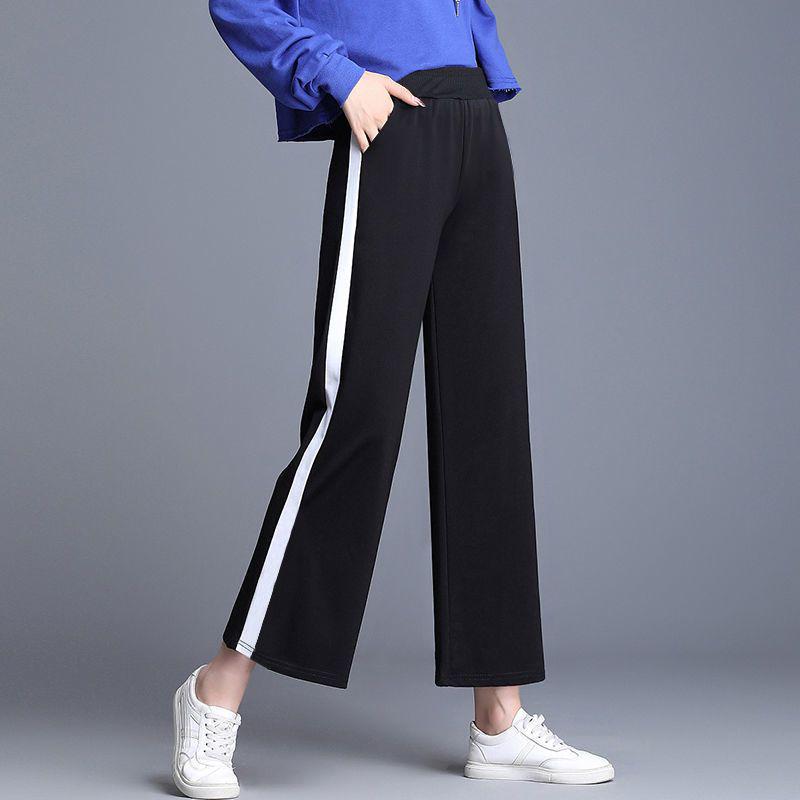 

Women s Loose High-Waisted Wide-Leg Casual Pants - Spring to Winter, Plus Size Slimming, Straight-Leg Sportswear S for 70-95 catty