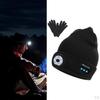 for Men Sports , Rechargeable Outdoor Hiking Flashlight Hat with Speaker Gifts Lovers