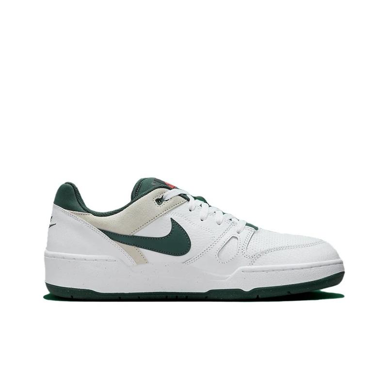 Nike Full Force Pelle Sintetica Basso Confortevole Versatile Moda Basso Bambini Scarpe Casual Bambini Scarpe Casual Bianco Verde HE1739-100
