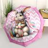 Easter Bunny Automatic Folding Umbrella Compact Lightweight For Outdoor Adventures Daily Use Birthday Christmas Valentine'S Day Gift Travel Umbrella