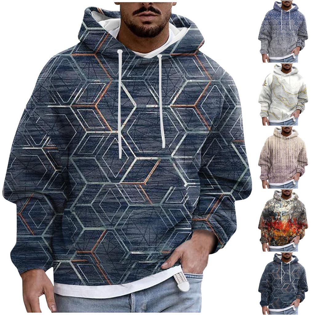 Modischer, lockerer, langärmliger Kapuzenpullover für Herren und Damen