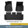 Custom TPE Car Mats for 2023 Tesla Model S - Includes Main Trunk Mat