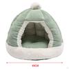 Cat Bed Dog with Removable Washable Cushion Kennel Decorative Slip Villa Shelter for