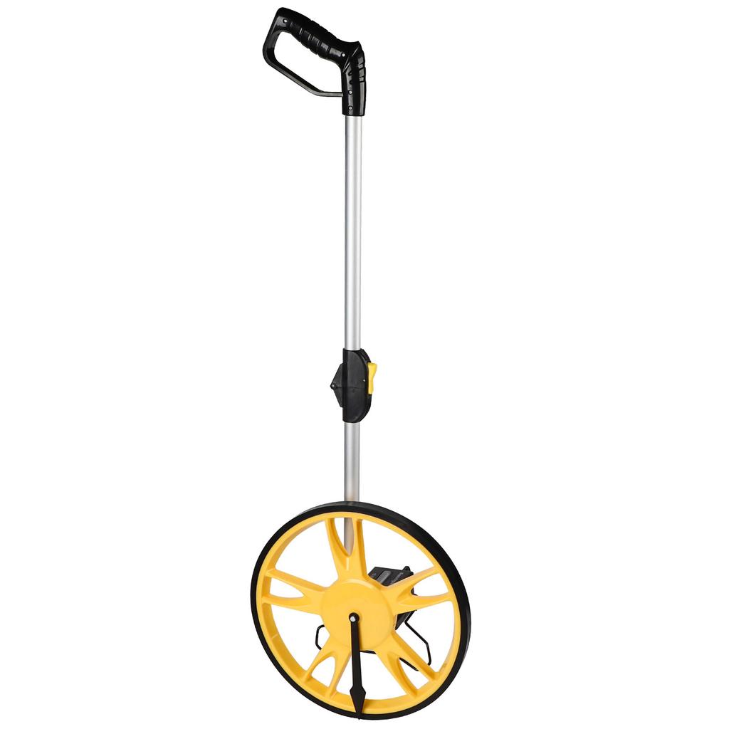 Foldable Distance Measuring Wheel, Material, Anti Slip Wheel, Large Folding Handle, High Accuracy, for Roads, Pavements, Land
