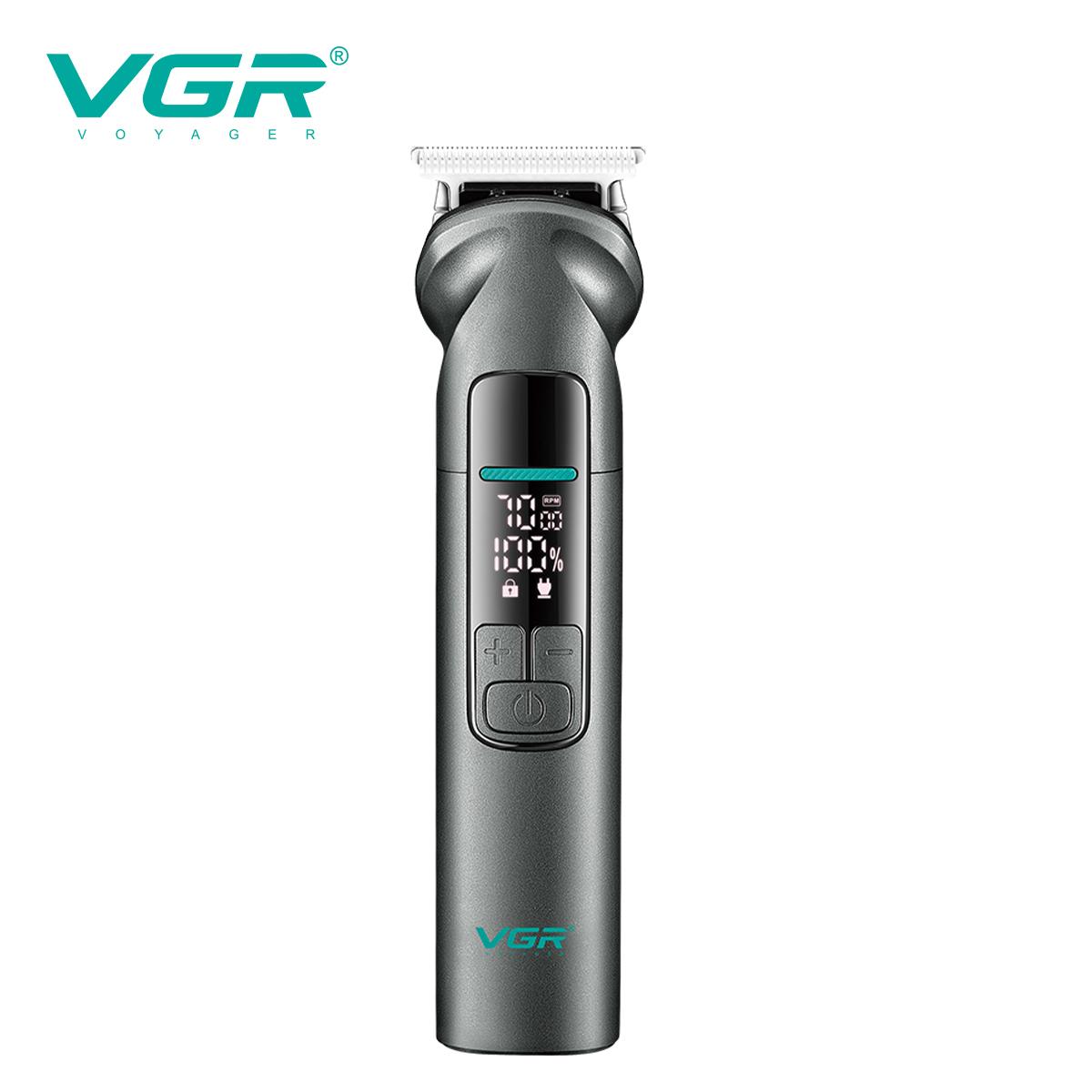 

Оригинальный набор для стрижки волос VGR V-096 6-в-1, водонепроницаемая бритва IPX7, триммер для ушей и носа, устройство для интимной стрижки с цифровым LED-дисплеем, для домашнего использования чёрный