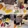 [Youshilai] 2025 Autumn and Winter Mao Mao Letter Slippers Female Korean Ins Style Home Wear Flat Bottom One-word Drag