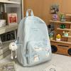 Schoolbag Cute Cat Embroidered Schoolbag Junior High School Girls High Value Ins Niche Design Sense Lightweight Research Backpack
