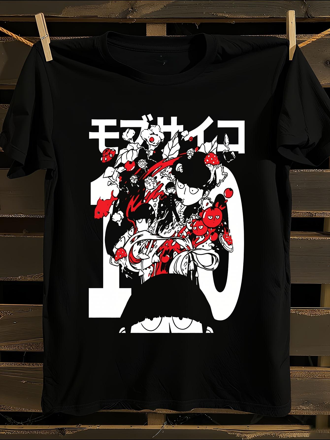 s  s Mob Psycho 100 Anime Tshirt Anime Tshirt XXXL