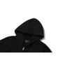 Wooalong (Brushed)Signature Hood Zip-Up - Black