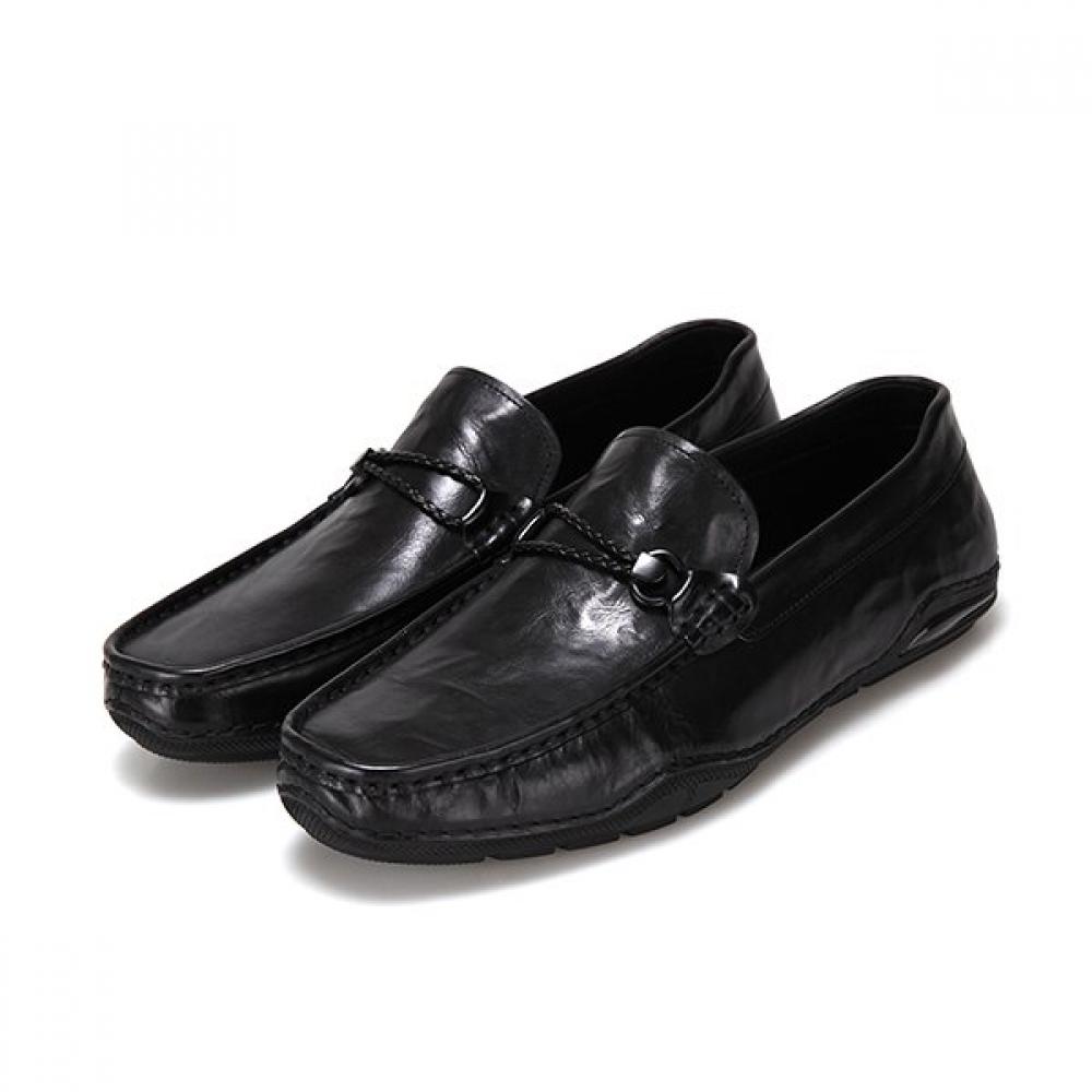 Barbara Cowhide GloSSy 3cm Men S Loafer Bmh102bk 255