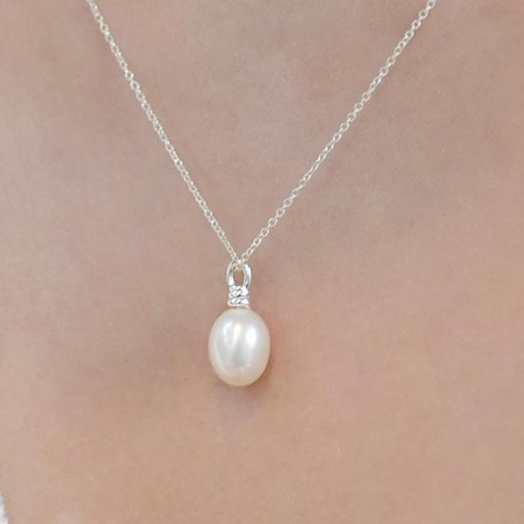 Women's Daily Accessory Freshwater Pearl Single Necklace