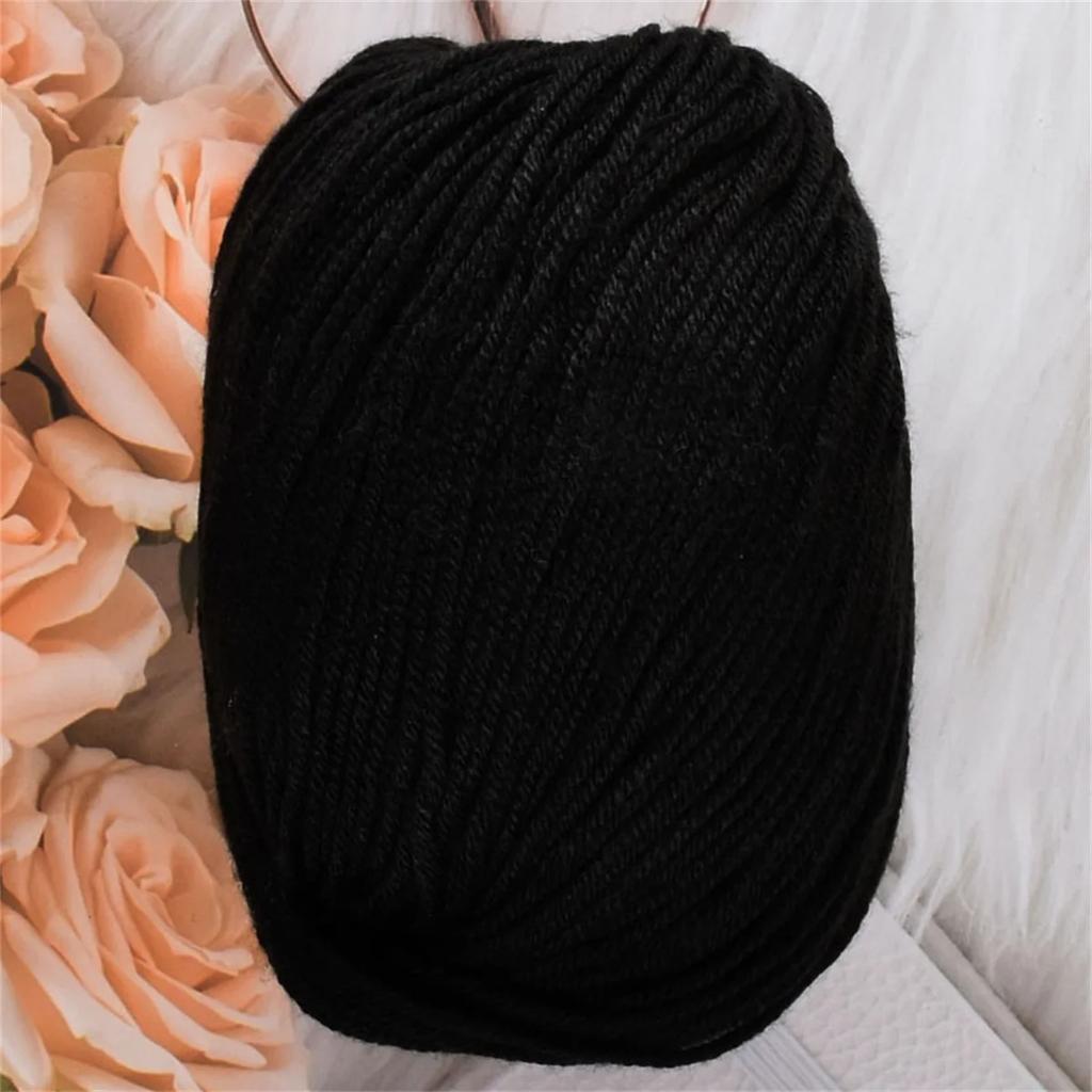 50g Silk Protein Villus Yarn Soft Worsted Hand Knitting Thread 60%Silk Protein 30%Wool 10%Cashmere Skin Friendly Yarn 110m/120yd
