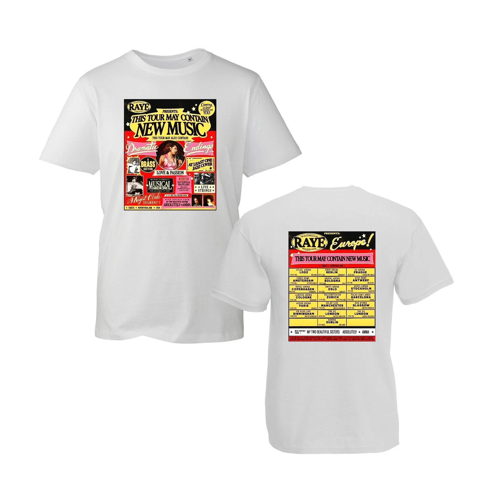Raye Europe T-shirt This Tour Contain New Music Top Fans Inspired Top Gift Tee M