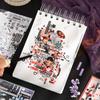 JIAMEI 30sheets Kawaii Ins Roaming Dream Core Die Cutting Sticker Book DIY Scrapbooking Decoration Journal Aesthetic Sticker