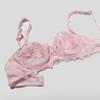 Women's Summer Thin Sexy Lace Soft Underwire Collection Pair of Milk Anti Droop Underwear