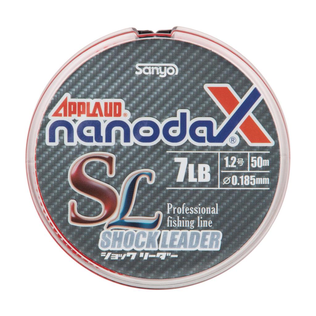 Sanyo Nylon Shock Leader Adroit Nanodax Leader Nanodax 50m 3.5# 17.5lb Aqua Clear