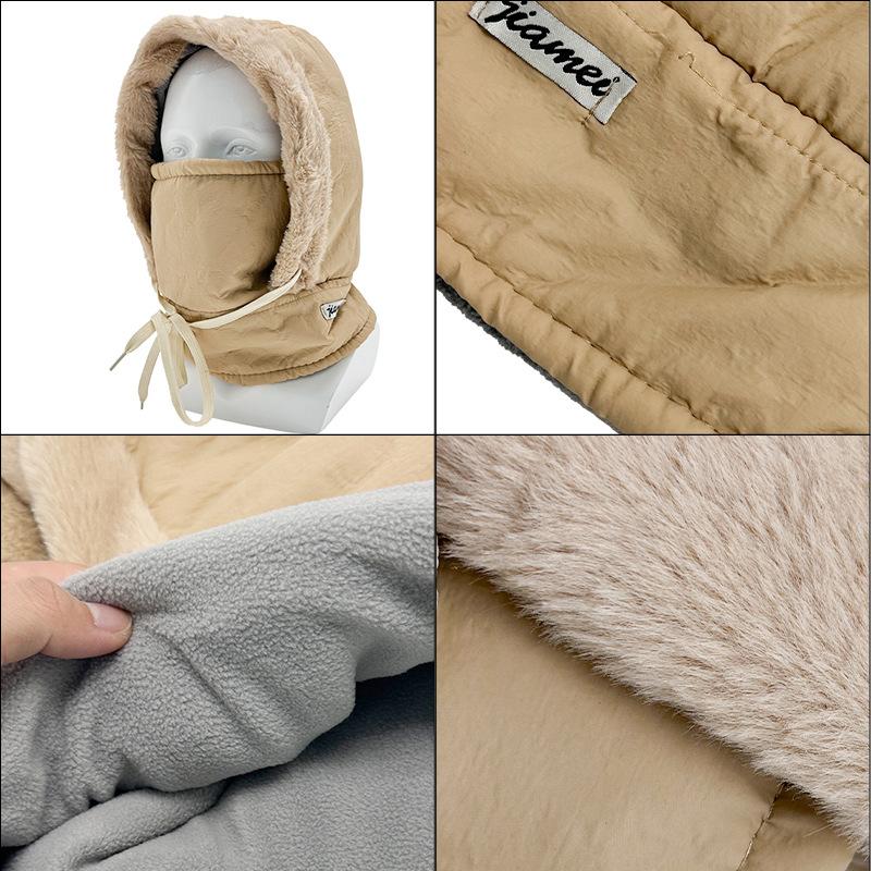 Spot winter windproof ear caps, men's and women's scarves, integrated fleece thick outdoor cycling masks, warm hats