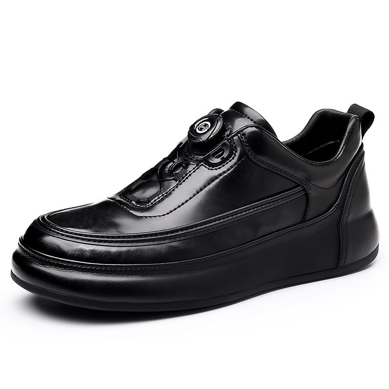 Stylish Mens Summer Skateboard Footwear New Casual Leather Sneakers Comfortable Walking Shoes Soft Sole Sports Shoes Oxford Shoe