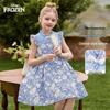 Disney Girls' Floral Flutter Sleeve Princess Dress