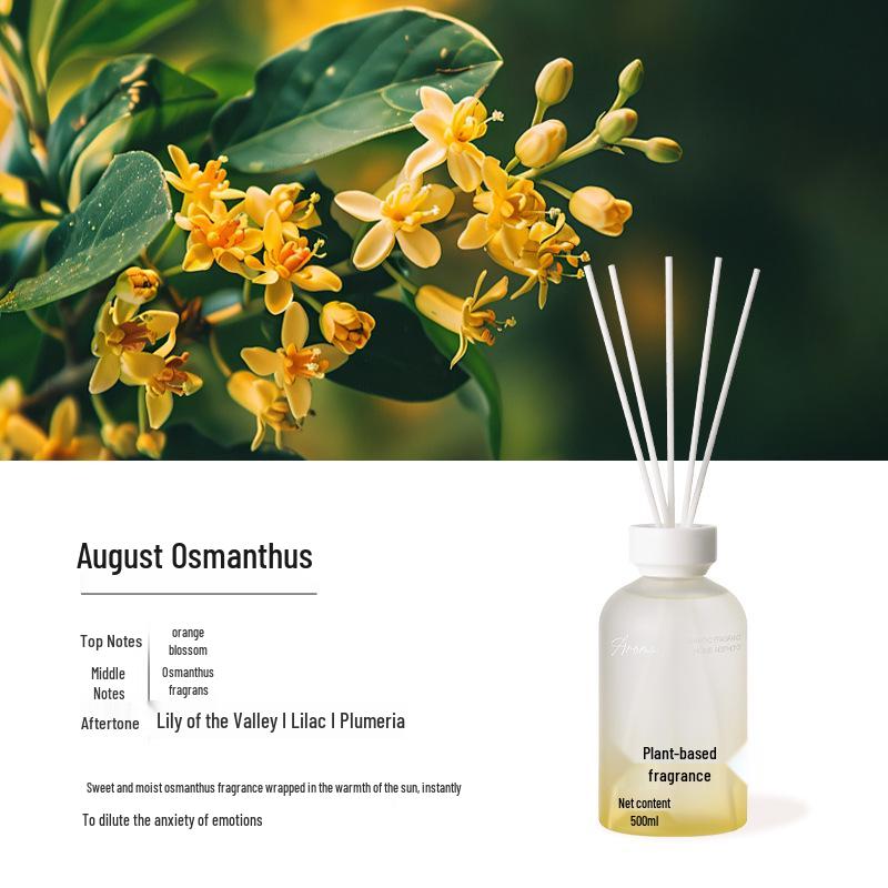 Zuo He Flameless Aroma Diffuser: Long-Lasting Home, Bedroom & Bathroom Air Freshener with Essential Oils 500ml