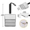Hanging Design Cat Litter Shovel Stainless Steel Pet Feces Cleaner Pet Cleaner Scoop  Poop Lifter