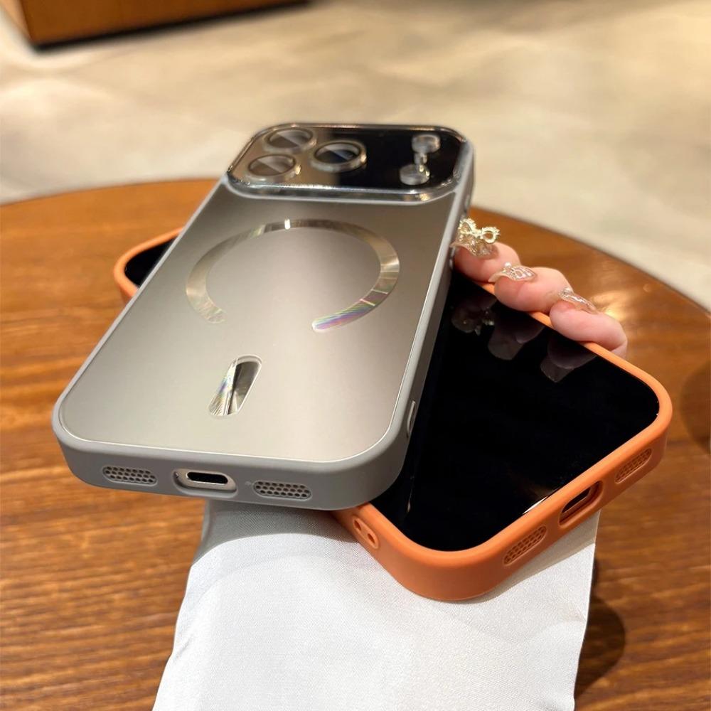 17 promax Air Case Big Window Flowing Light for Magnetic Case for For Iphone 17 16 15 14 13 17 Pro Max Phone Cover 17pro