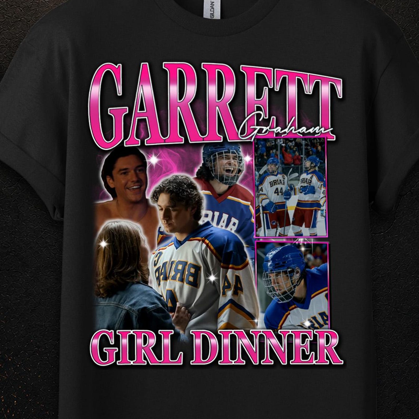 Girl Dinner Tee, Garrett Graham Off Campus, Off Campus Jersey, Elle Kennedy Off Campus Merch, Garrett Graham Shirt L