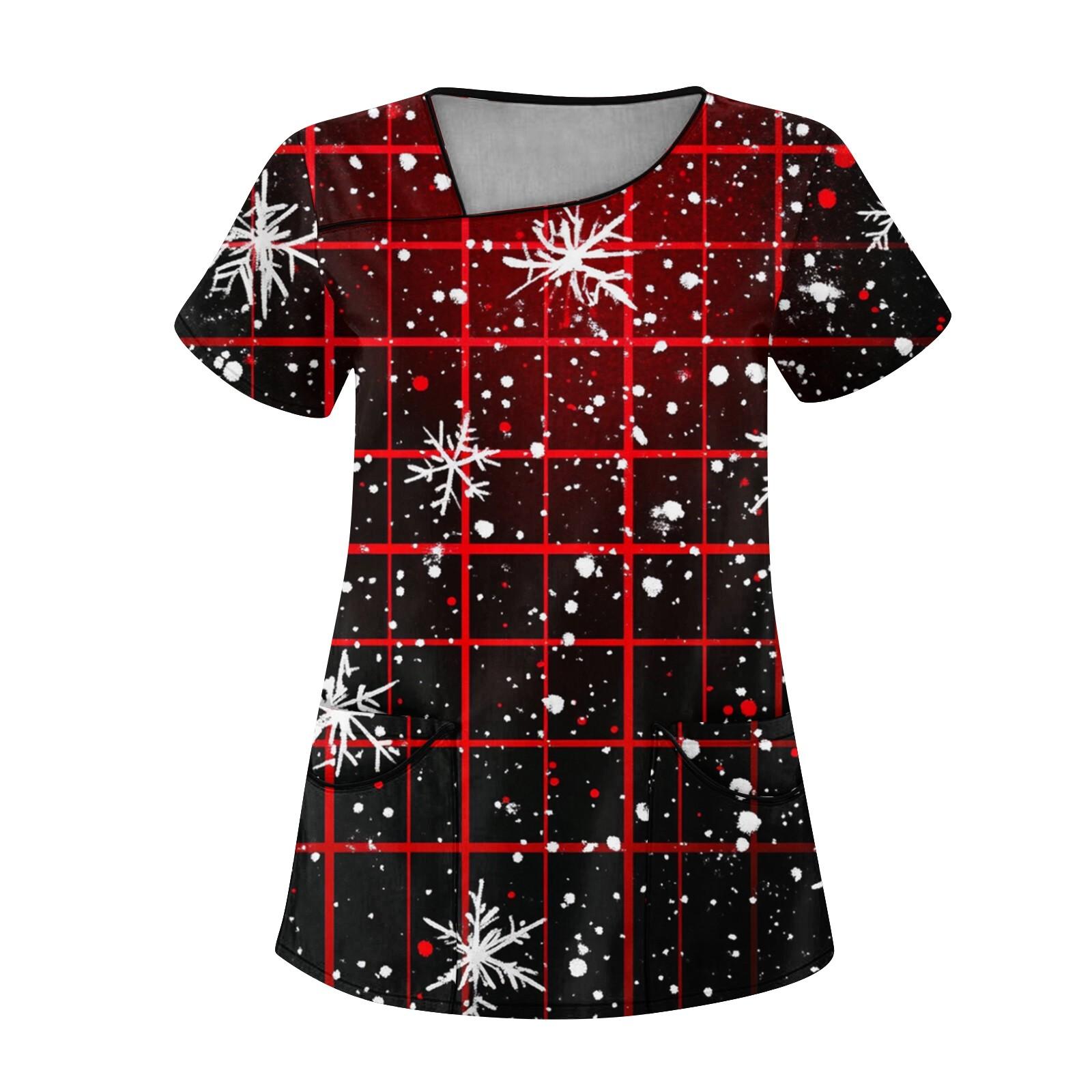 Женская рабочая одежда с рождественским принтом — фото 3