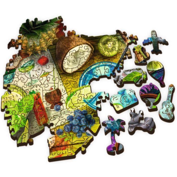 Puzzle en bois cocktails colorés - trefl - 500 éléments - pour enfants de plus de 3 ans