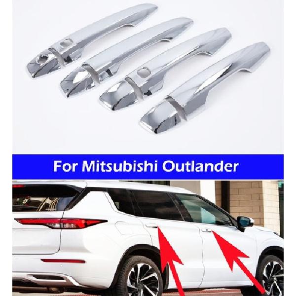 4. Car door handle decorative cover For Mitsubishi Outlander -2024
