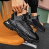 Autumn and winter foreign trade large size new warm leather dad shoes thick sole shock absorption non-slip sports running shoes trendy shoes