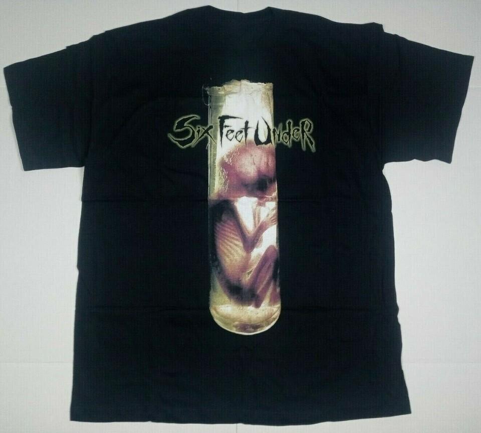 

Винтажная футболка Six Feet Under True Carnage Tour черная всех размеров UU927 4XL