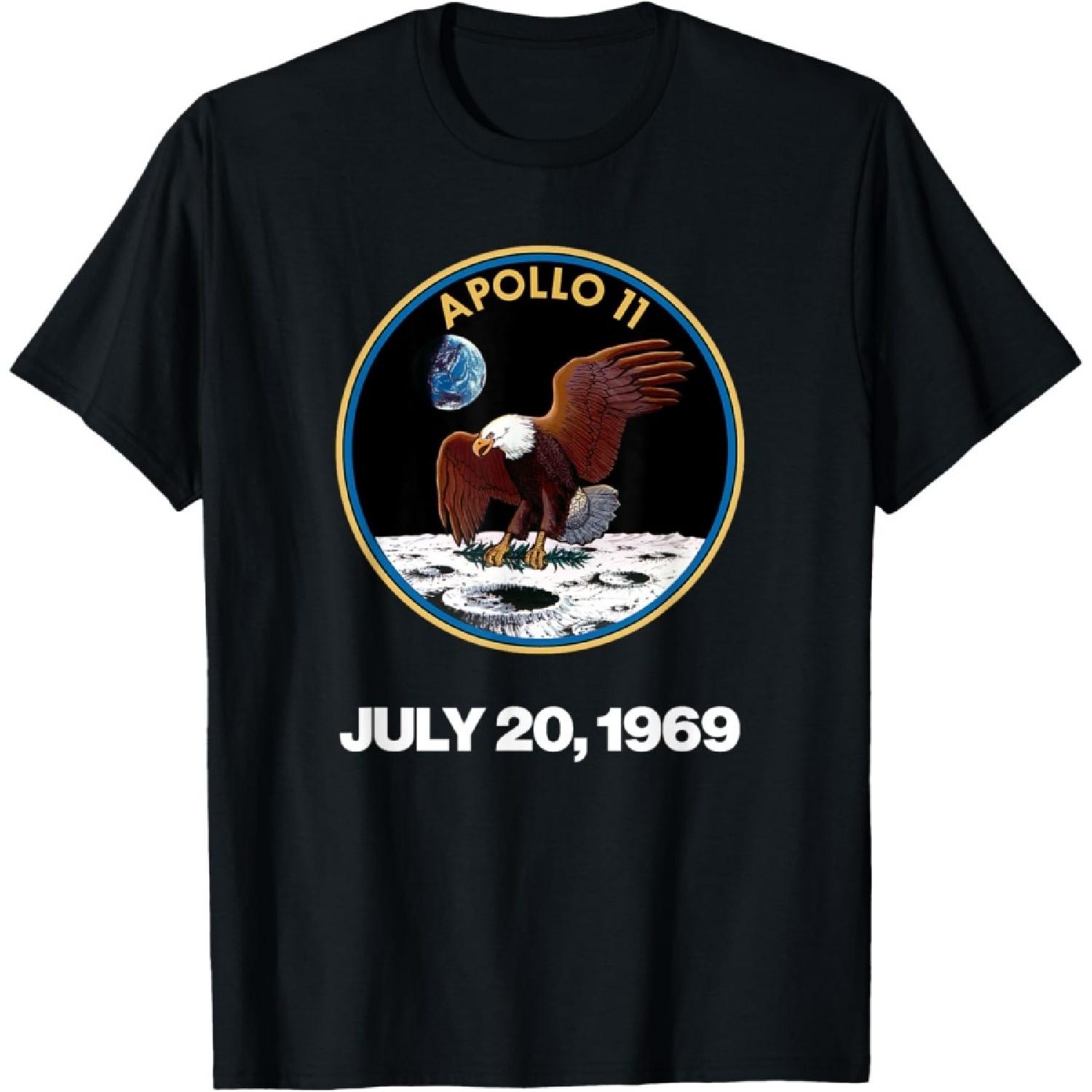 

Apollo 11 Moon Landing Space Program Logo T-Shirt XXXXXL чорний