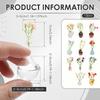 12/10Pcs Glass/Ceramic Vase Refrigerator Magnet 3D Mini Vase Magnet Charm Fridge Decoration Tiny Vase Magnet for Home and Office